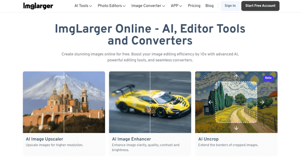 ImgLarger: AI Image Enhancer
