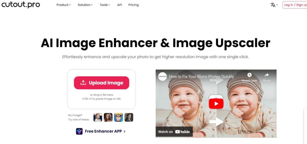 Cutout.Pro Image Enhancer: AI Image Enhancer